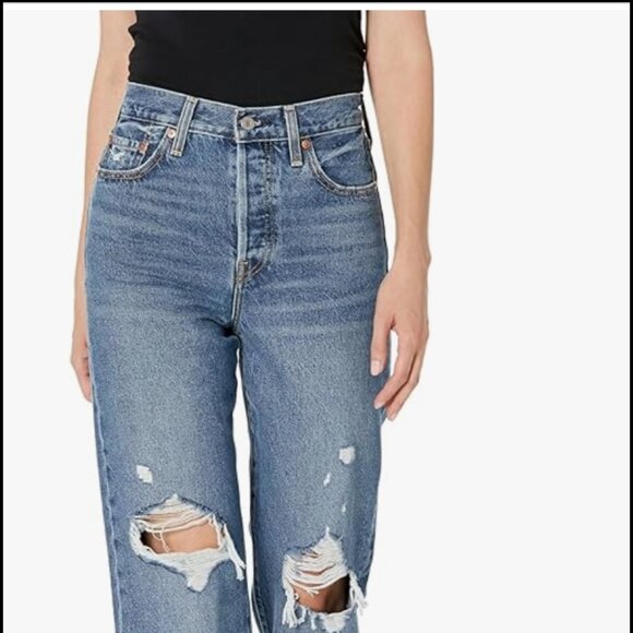 Levi's Women's Ribcage Straight Ankle Jeans - Picture 2 of 3